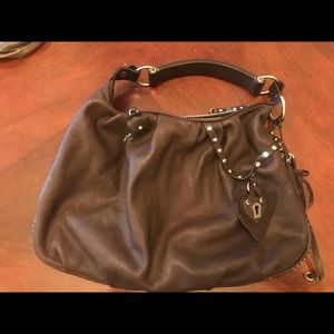Juicy Couture Brown Leather Shoulder Bag